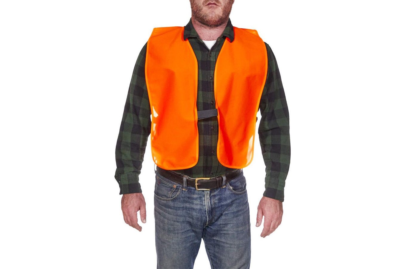 ALLEN COMPANY Safety Vest 2XL Orange Polyester