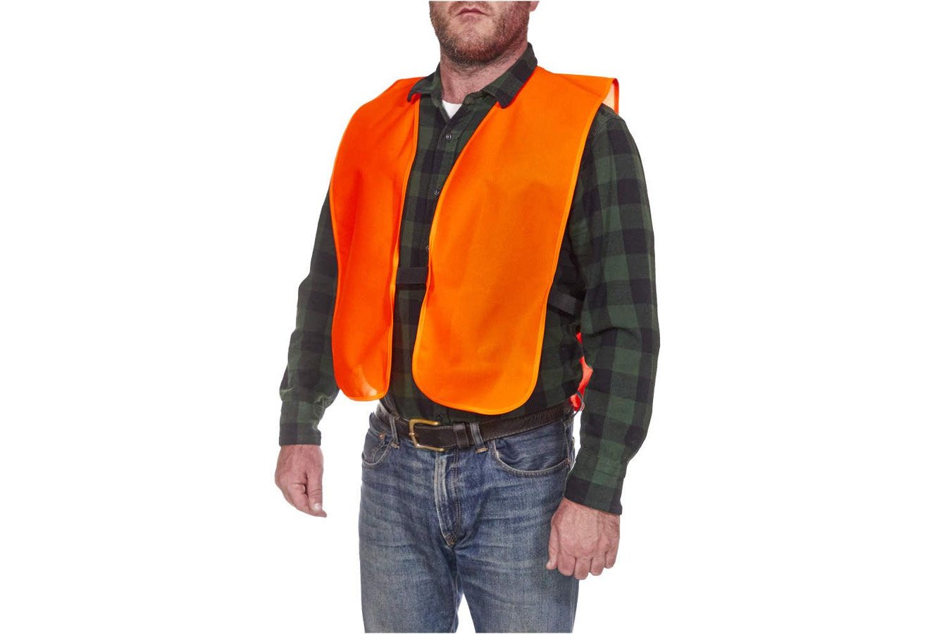 ALLEN COMPANY Safety Vest 2XL Orange Polyester