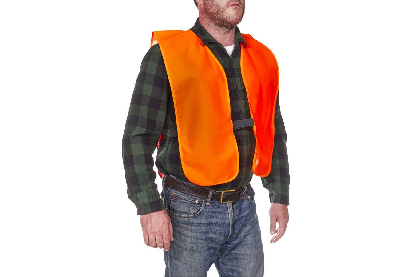 ALLEN COMPANY Safety Vest 2XL Orange Polyester