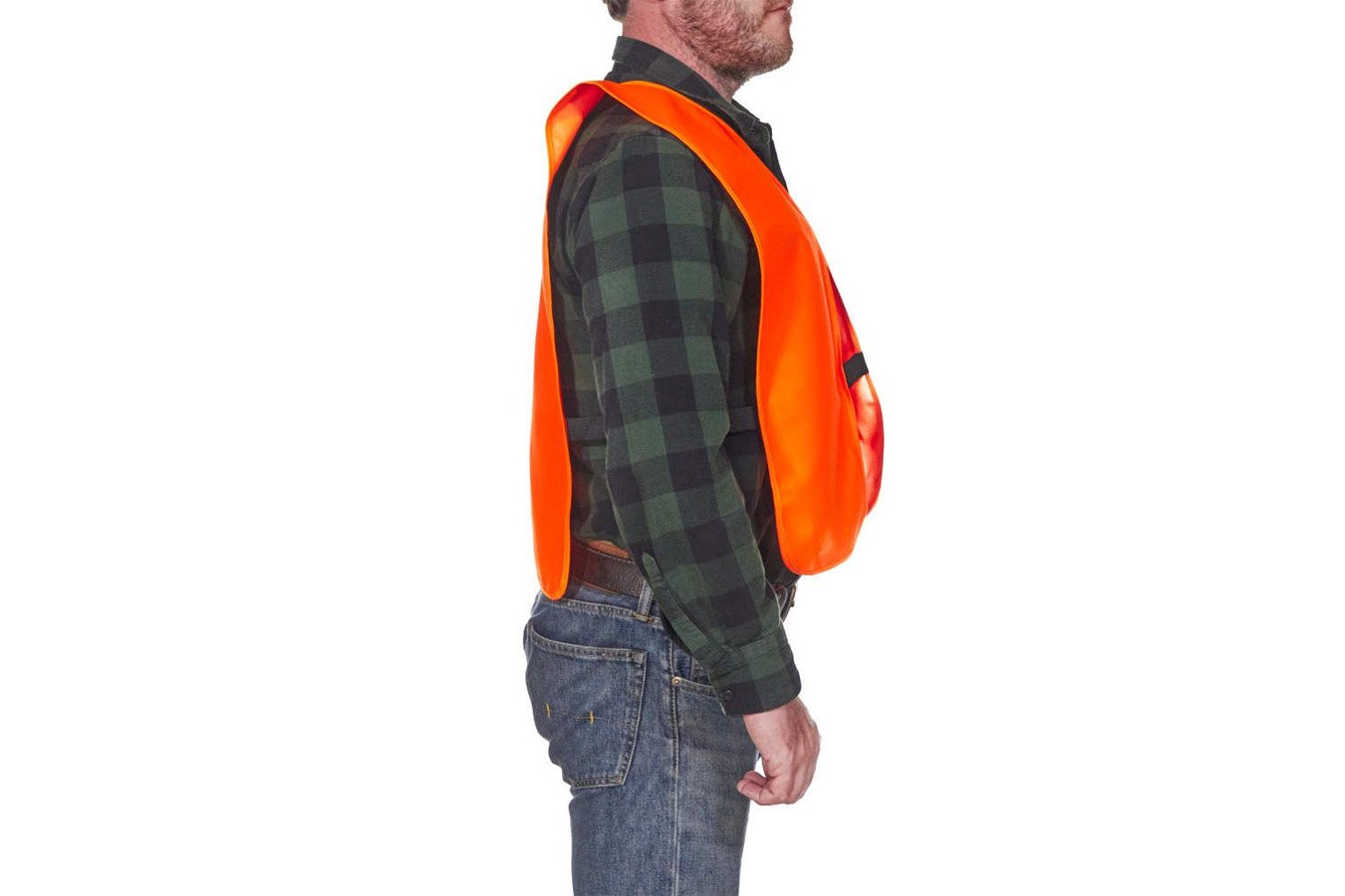 ALLEN COMPANY Safety Vest 2XL Orange Polyester