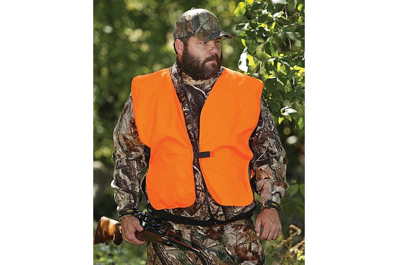 ALLEN COMPANY Safety Vest 2XL Orange Polyester