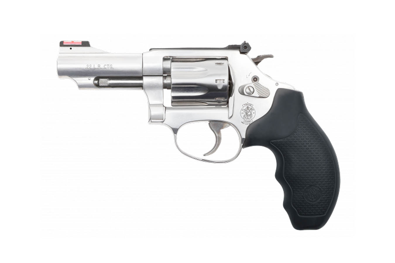 SMITH AND WESSON Model 63 22LR J-Frame Revolver with Hi-VIZ Fiber Optic Red Sight