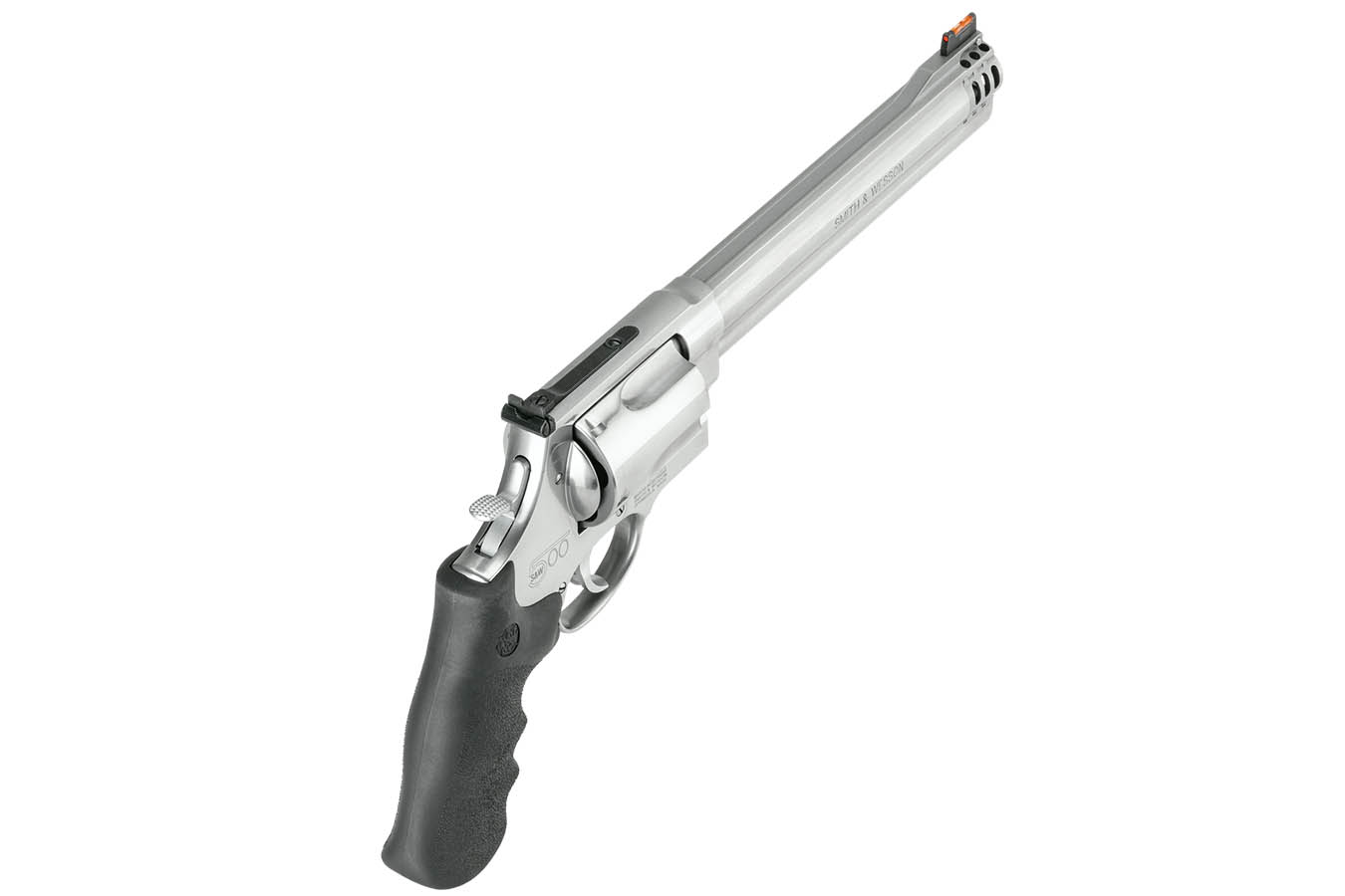 SMITH AND WESSON Model 500 500 SW Magnum Revolver with Hi-Viz Red Dot and Compensator