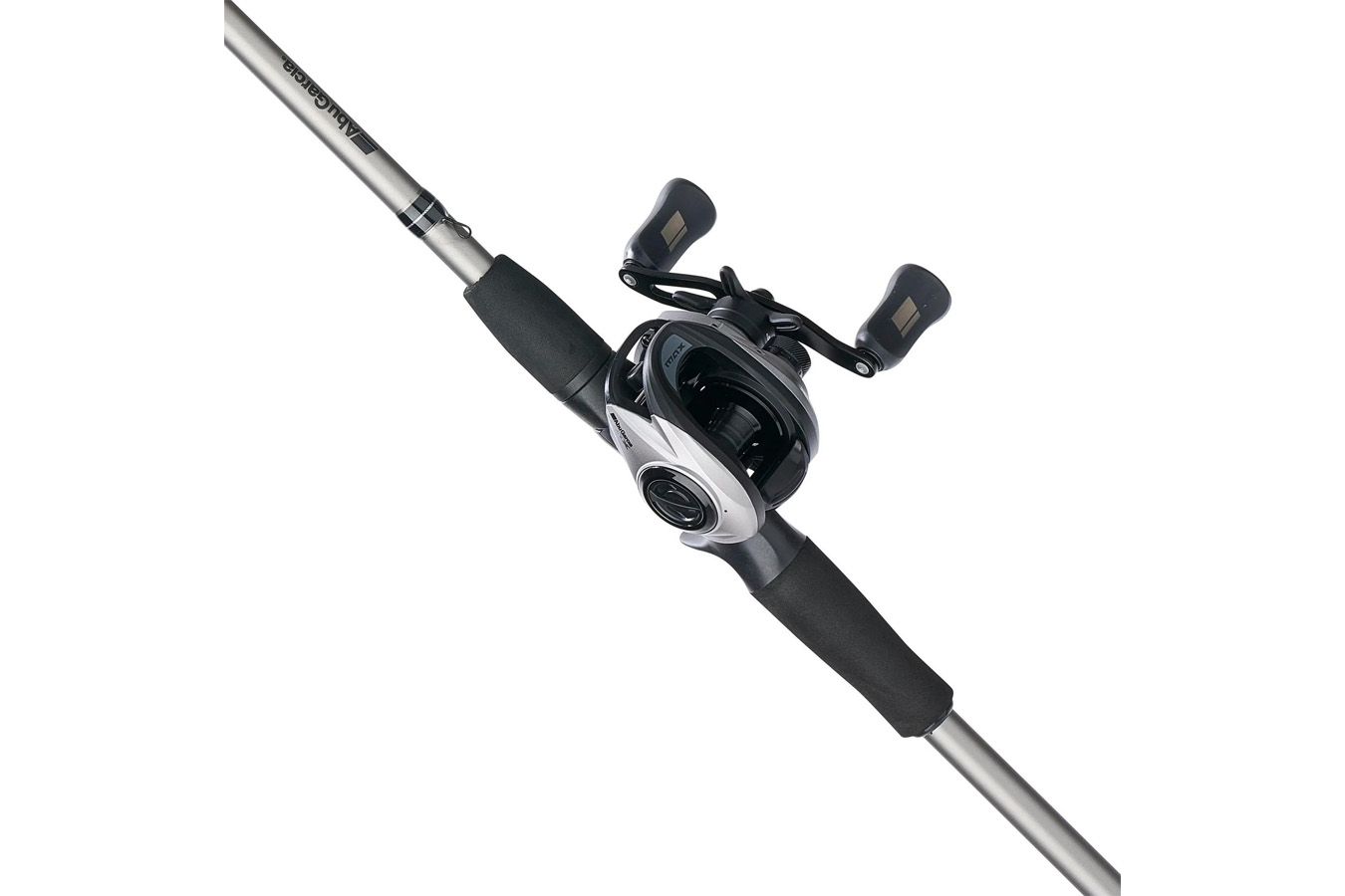 ABU GARCIA Max X 7 Foot Medium Heavy Baitcast Combo Rod Left Handle Position