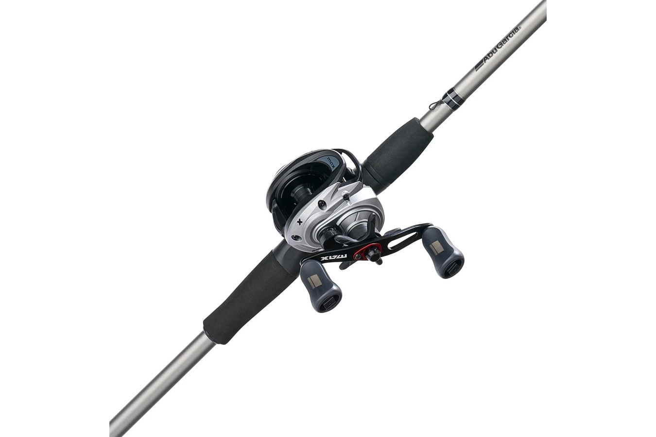 ABU GARCIA Max X 7 Foot Medium Heavy Baitcast Combo Rod Left Handle Position