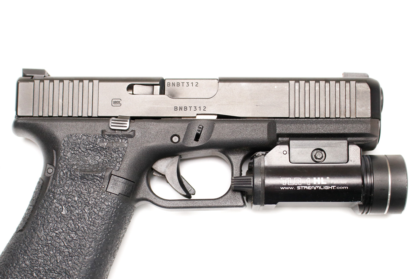 GLOCK 17 Gen 5 9mm Stippled Police Trade-In Pistols with Streamlight TLR-1 HL (Good Condition)