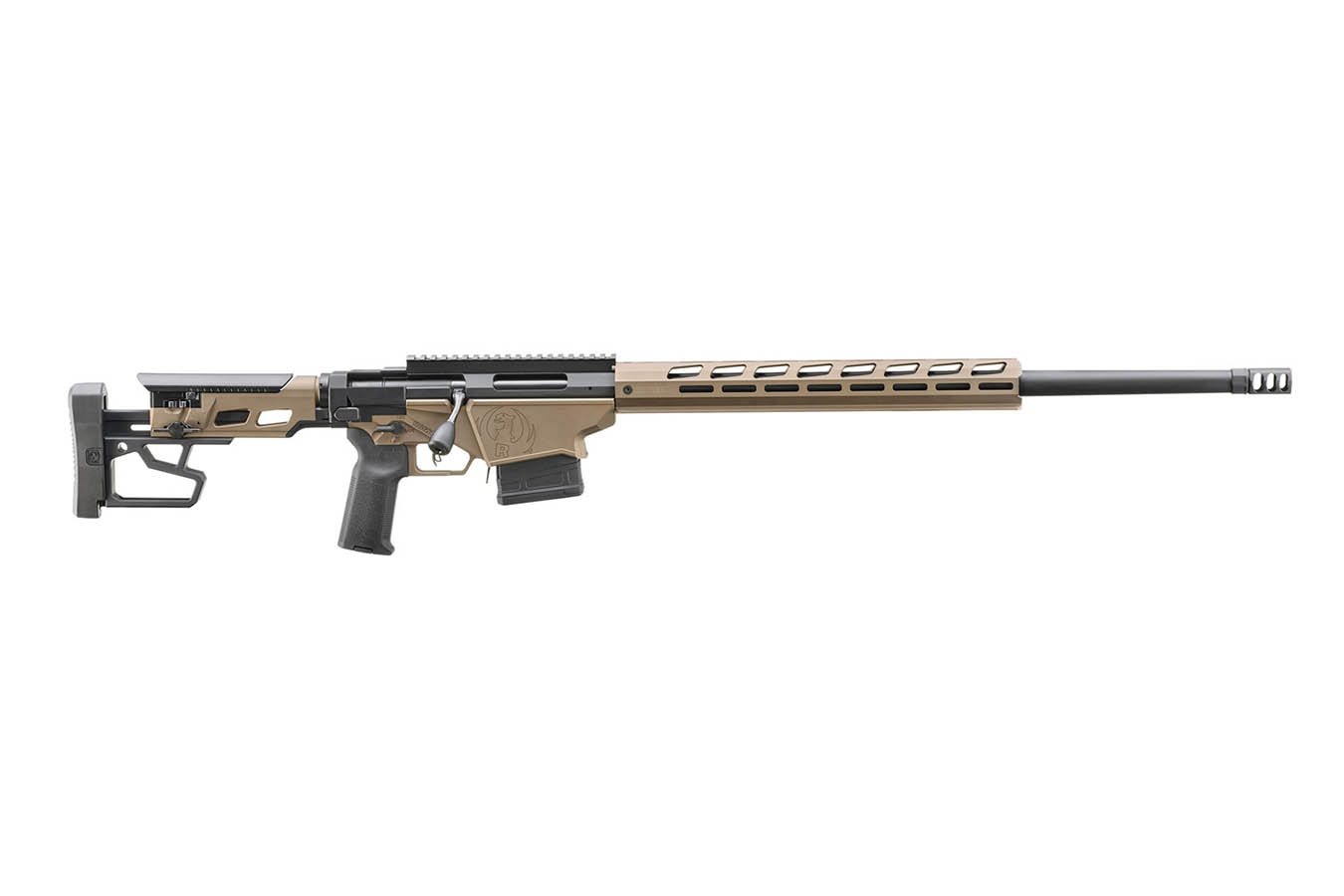 RUGER Precision 6.5 Creedmoor Bolt-Action Rifle with Smoked Bronze Cerakote Finish