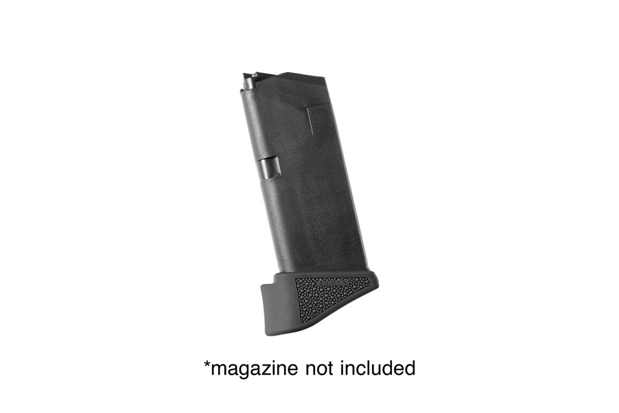 HOGUE INC Overmolded Glock 26 Rubber Grip Extension Base Pad for 10 Round Magazines, Black
