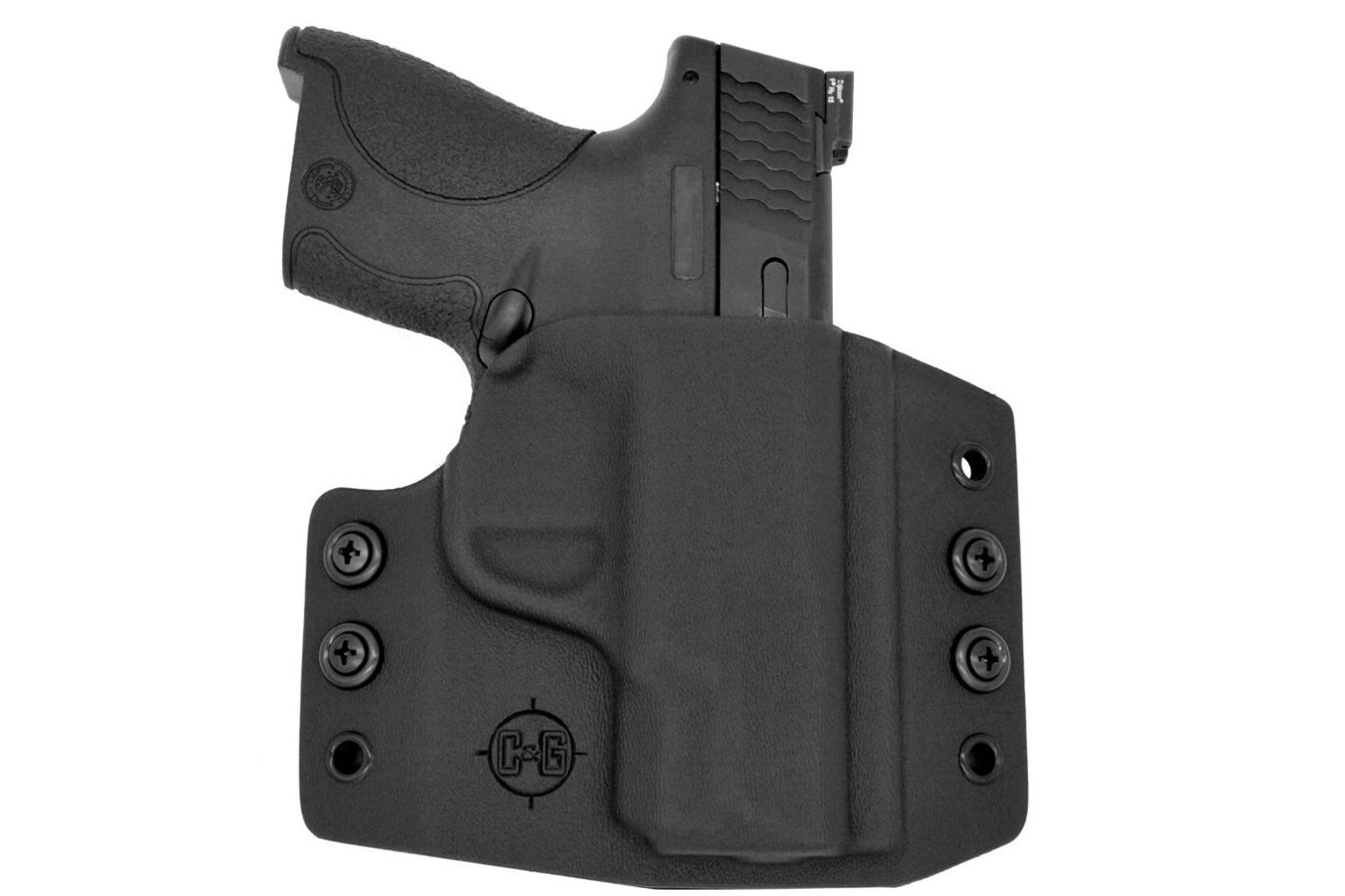 CG HOLSTERS OWB Covert Kydex Holster for SW MP Shield 1.0/2.0/Plus Pistols (Left Handed)