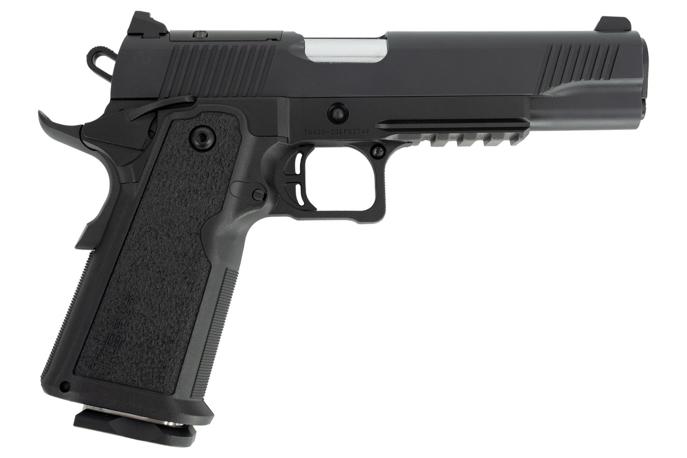 Tisas 1911 Duty Double Stack 9mm Optic Ready Pistol with Black Cerakote ...