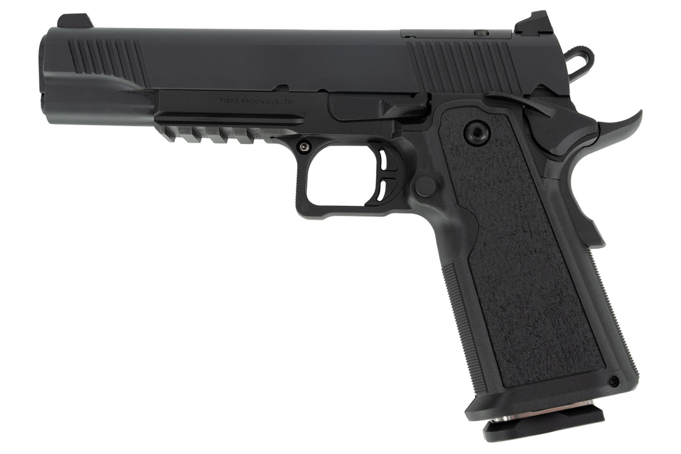 Tisas 1911 Duty Double Stack 9mm Optic Ready Pistol with Black Cerakote ...