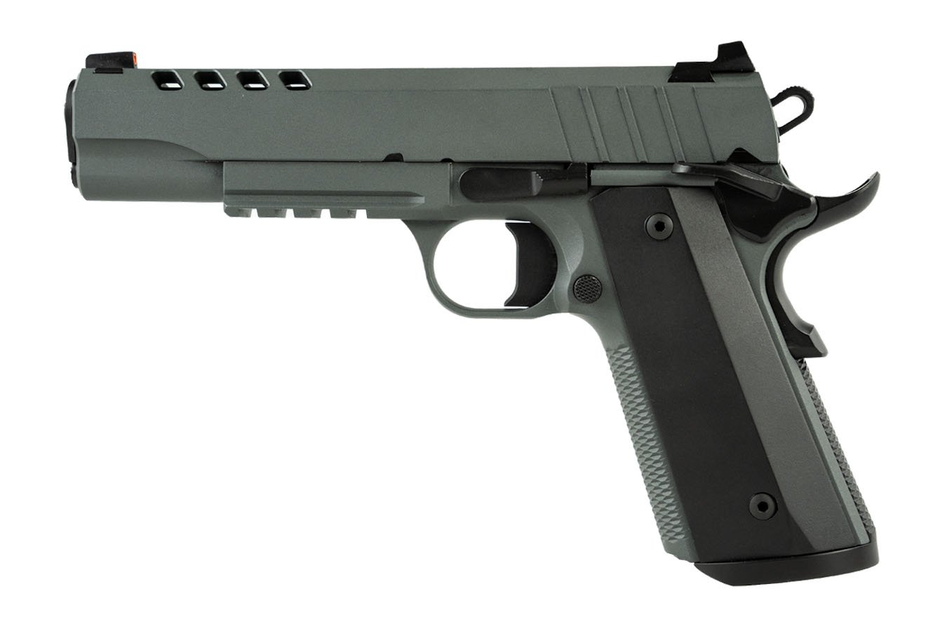 Tisas 1911 Night Stalker 45ACP Semi-Auto Pistol in Platinum Grey ...