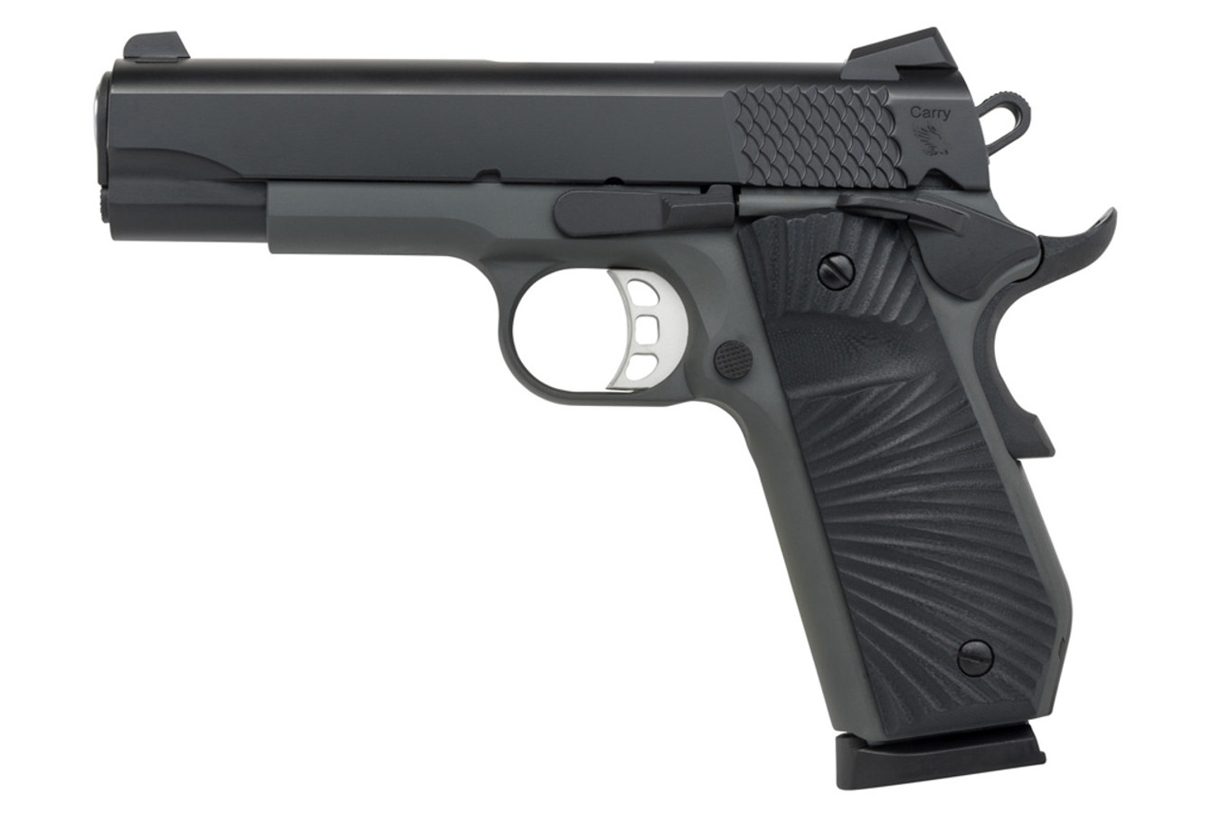 TISAS 1911 Stingray Carry B9BA 9mm Pistol with Black/Dark Gray Cerakote Finish