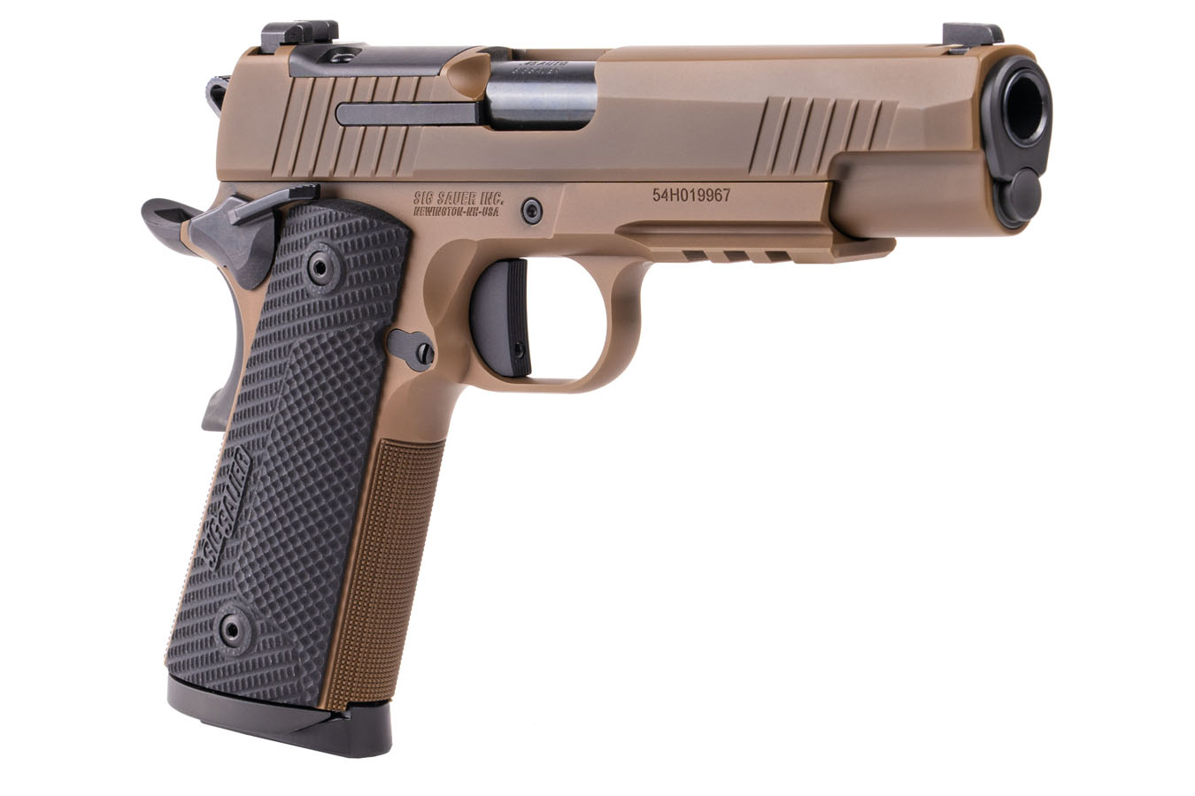 SIG SAUER 1911 XFull 45ACP Optic Ready Pistol with Coyote Tan Finish and Shield RMS-c Footprint