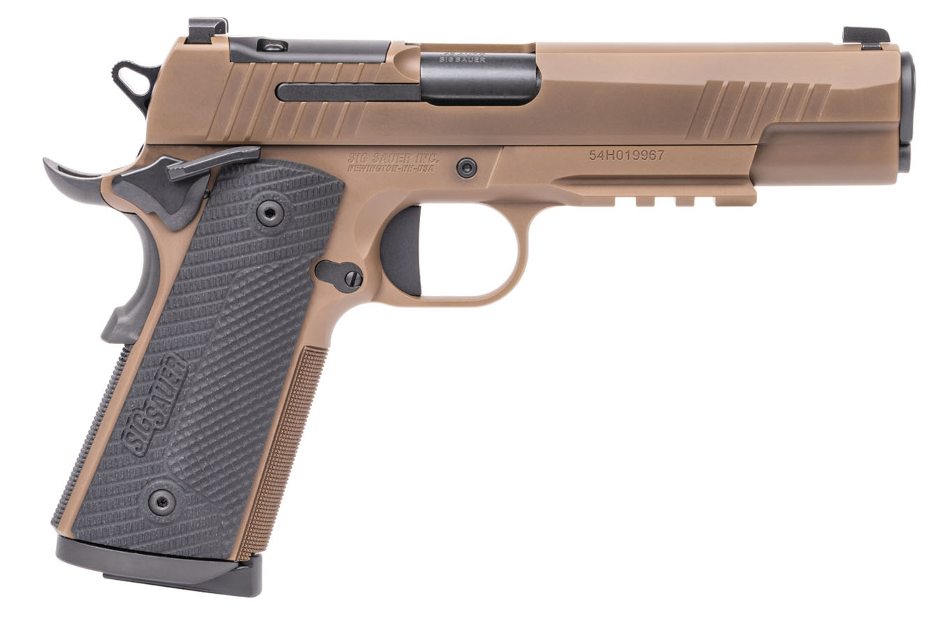 SIG SAUER 1911 XFull 45ACP Optic Ready Pistol with Coyote Tan Finish and Shield RMS-c Footprint