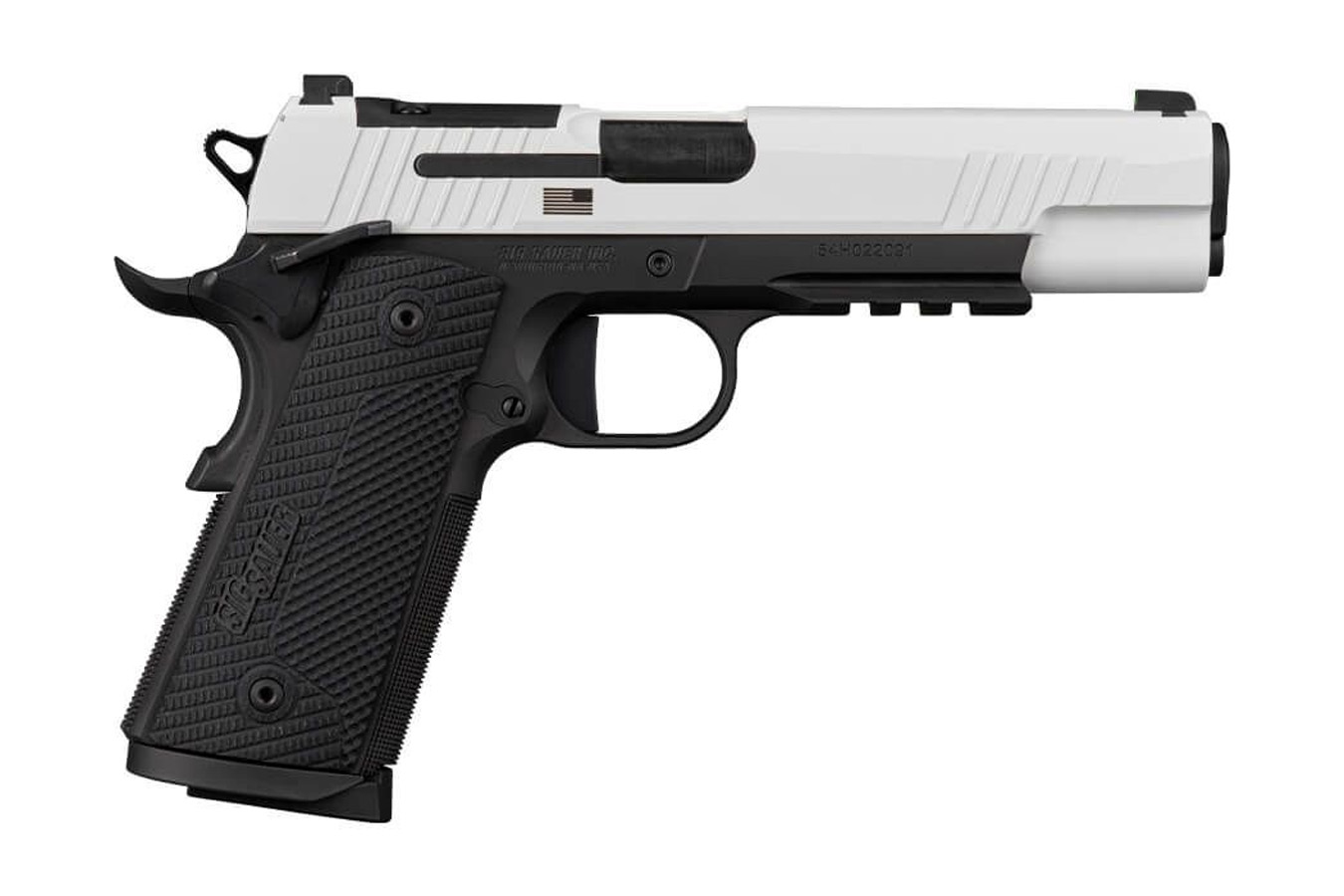 SIG SAUER 1911X 45 ACP TPUSA Limited-Edition Freedom Series Pistol with White Cerakote Finish