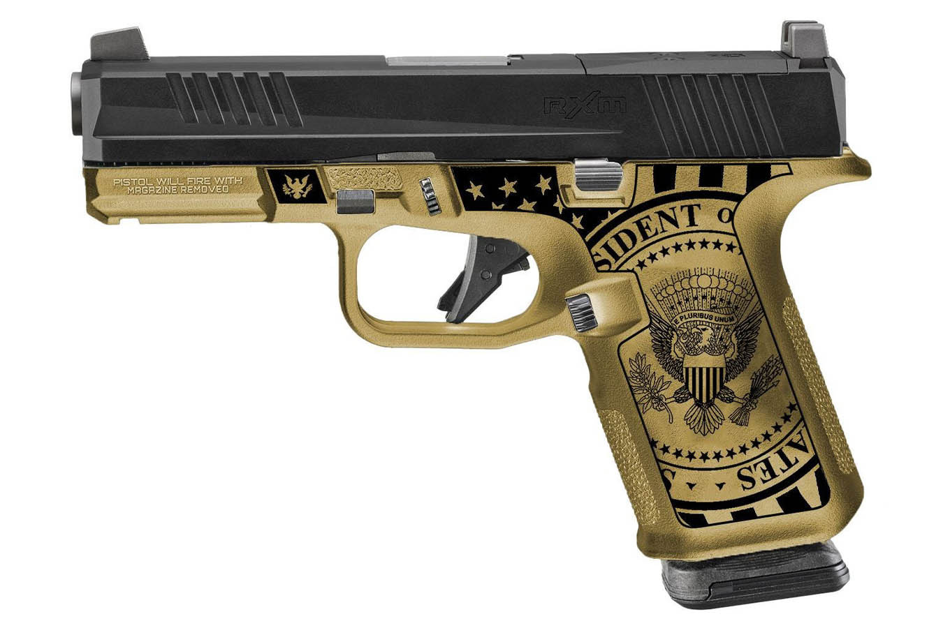 RUGER RXM 9mm Optic Ready 15+1 Don Wick Special Edition Donald Trump Pistol