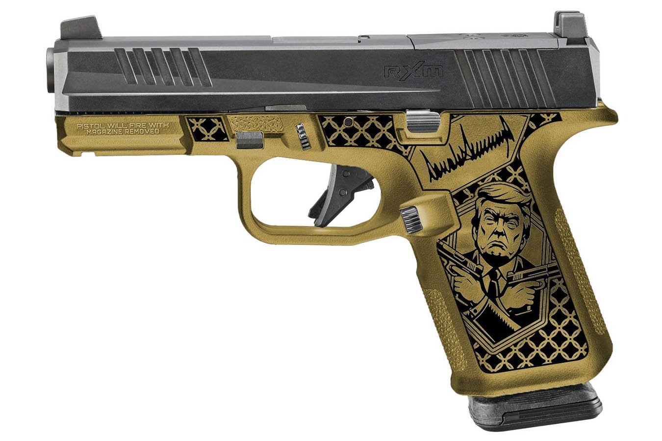 RUGER RXM 9mm Optic Ready 15+1 Don Wick 2.0 Special Edition Donald Trump Pistol