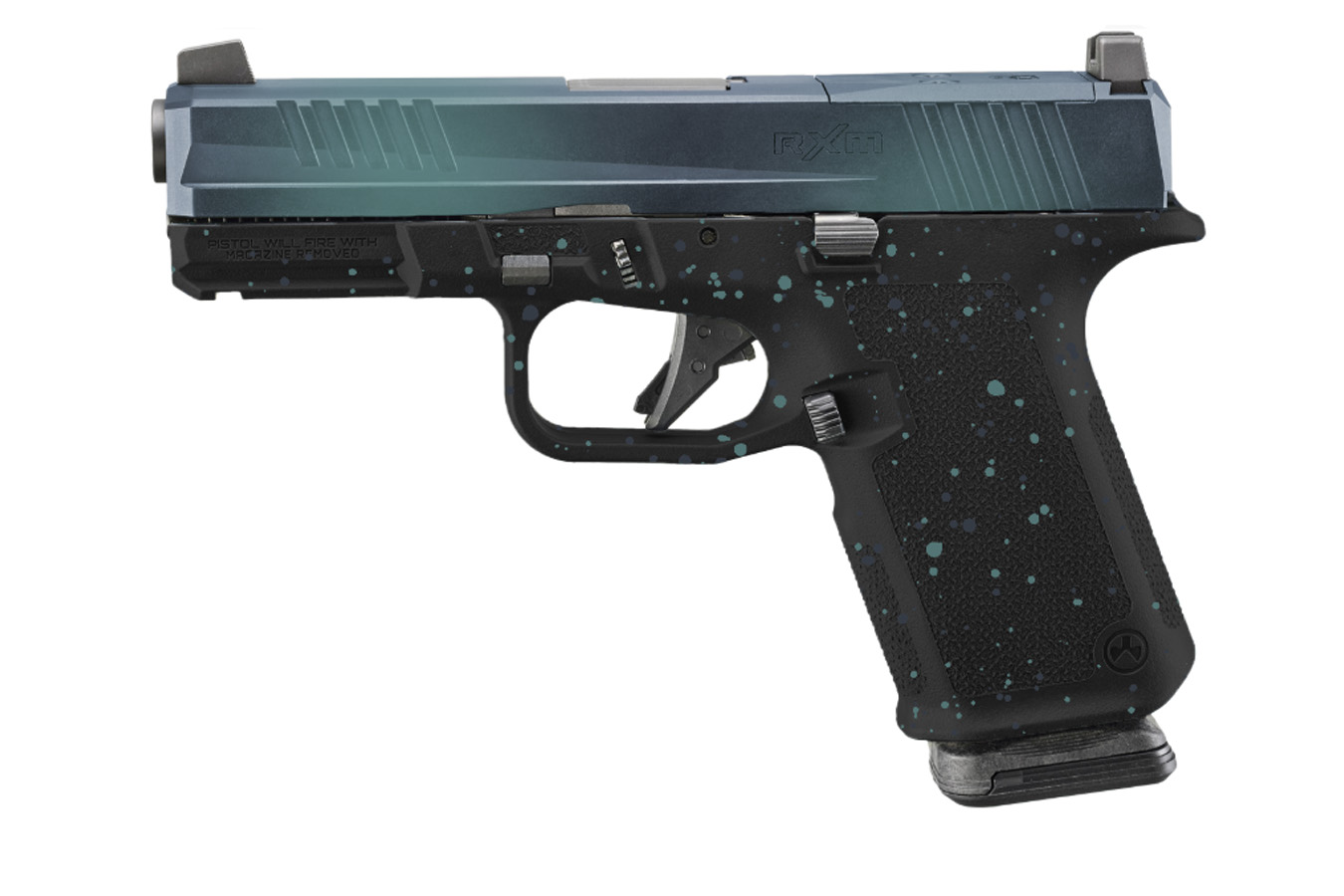 RUGER RXM 9mm Optic Ready Striker-Fired Limited Edition Pistol with Northern Lights Splatter Finish
