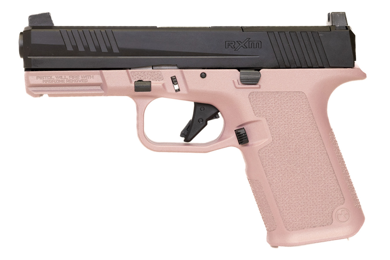 RUGER RXM 9mm Optic Ready 15+1 Striker-Fired Pistol with Pink Champagne Magpul Enhanced Grip