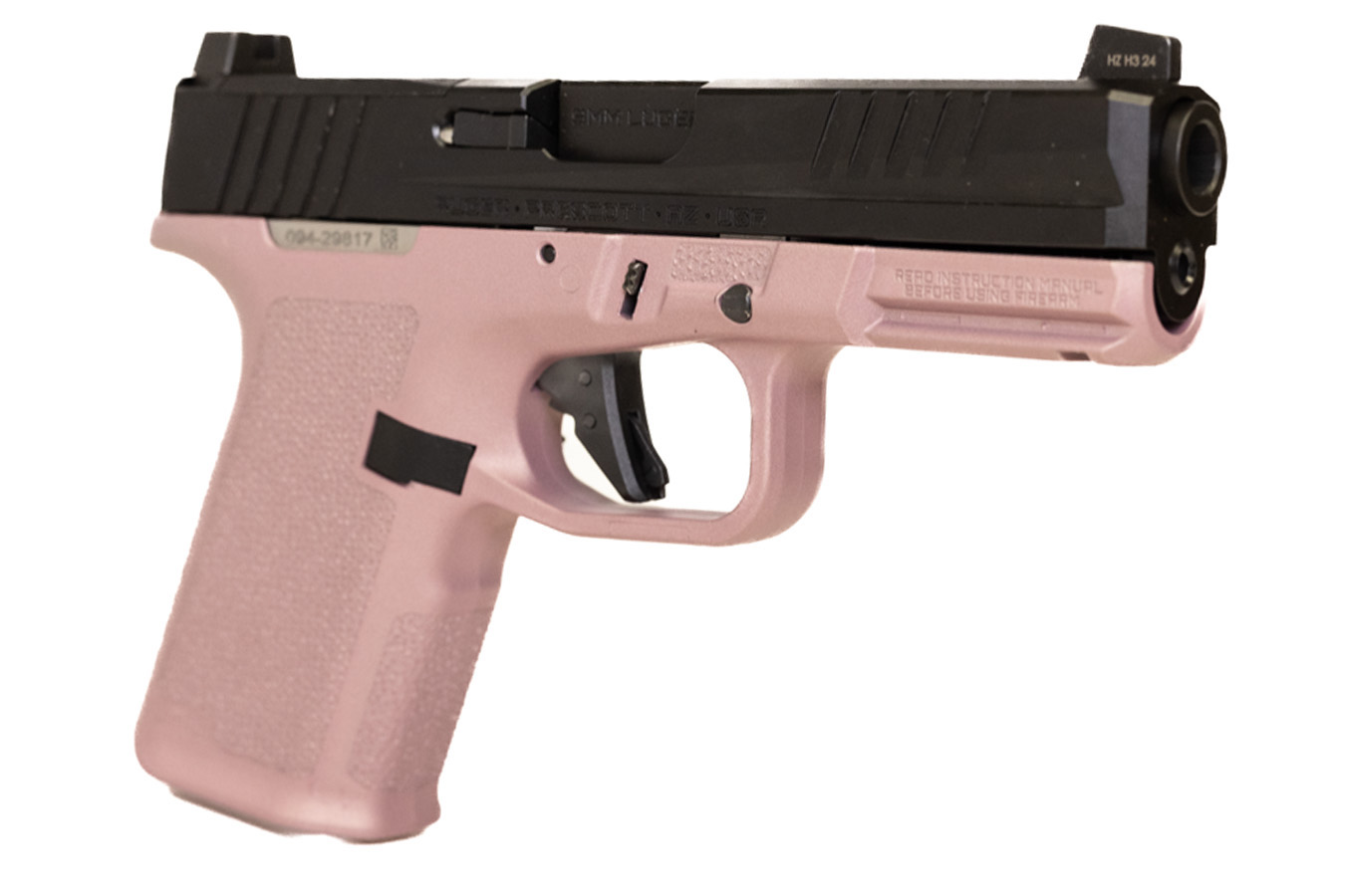 RUGER RXM 9mm Optic Ready 15+1 Striker-Fired Pistol with Pink Champagne Magpul Enhanced Grip