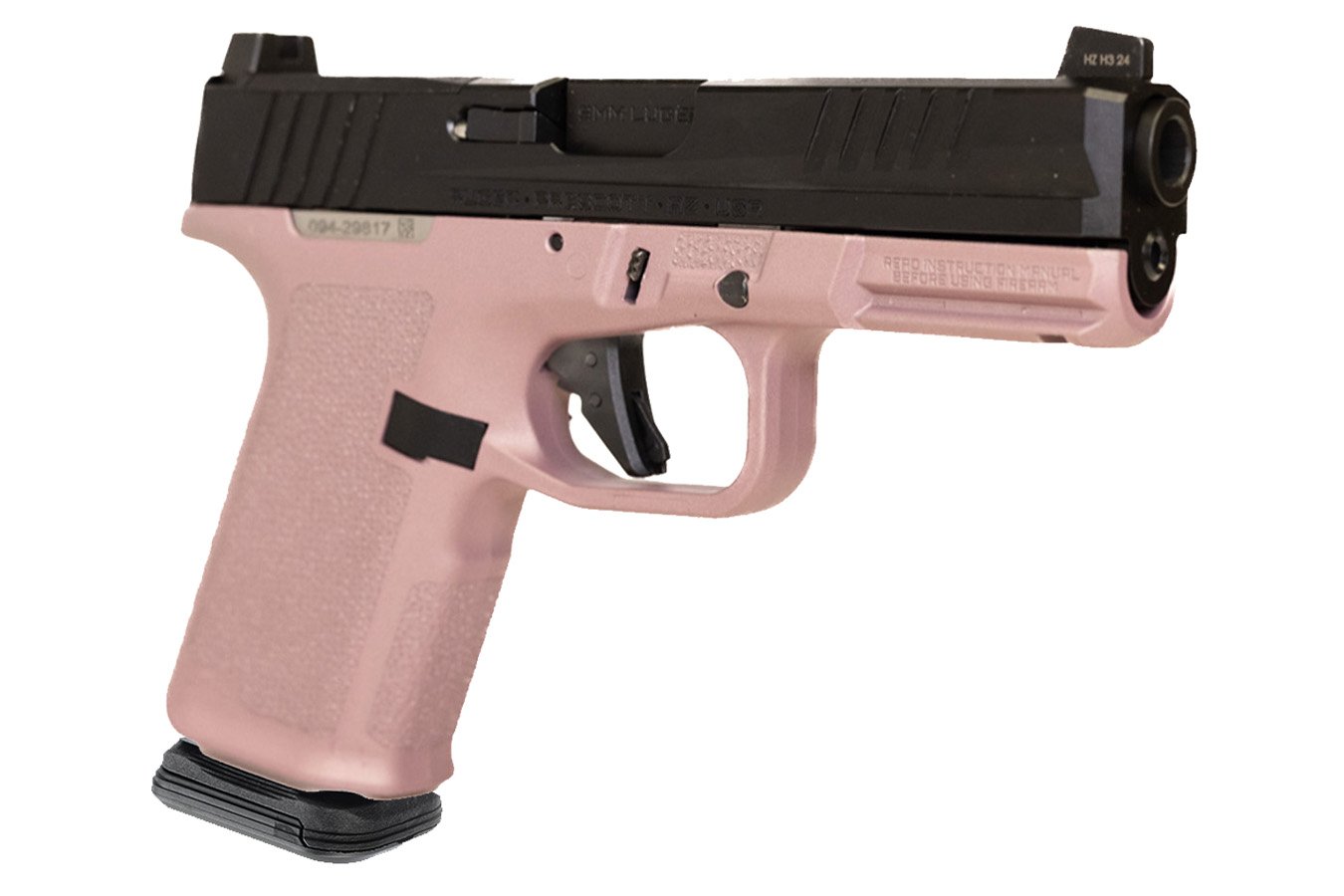 RUGER RXM 9mm Optic Ready 15+1 Striker-Fired Pistol with Pink Champagne Magpul Enhanced Grip