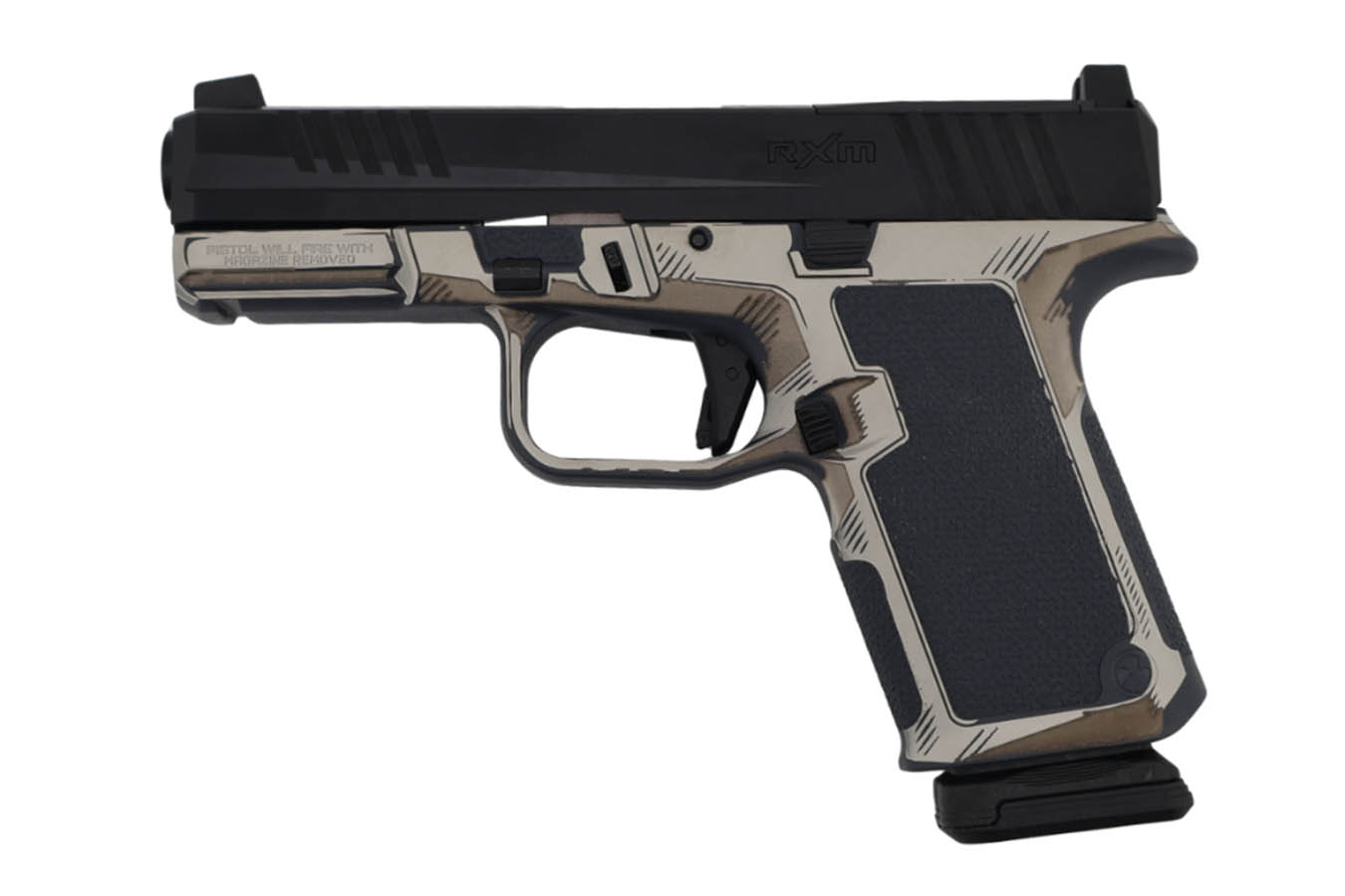 RUGER RXM Optic-Ready 9mm Semi-Auto Pistol w/ Stealth Gray Sketch Finish