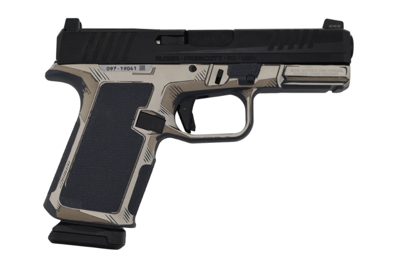 RUGER RXM Optic-Ready 9mm Semi-Auto Pistol w/ Stealth Gray Sketch Finish