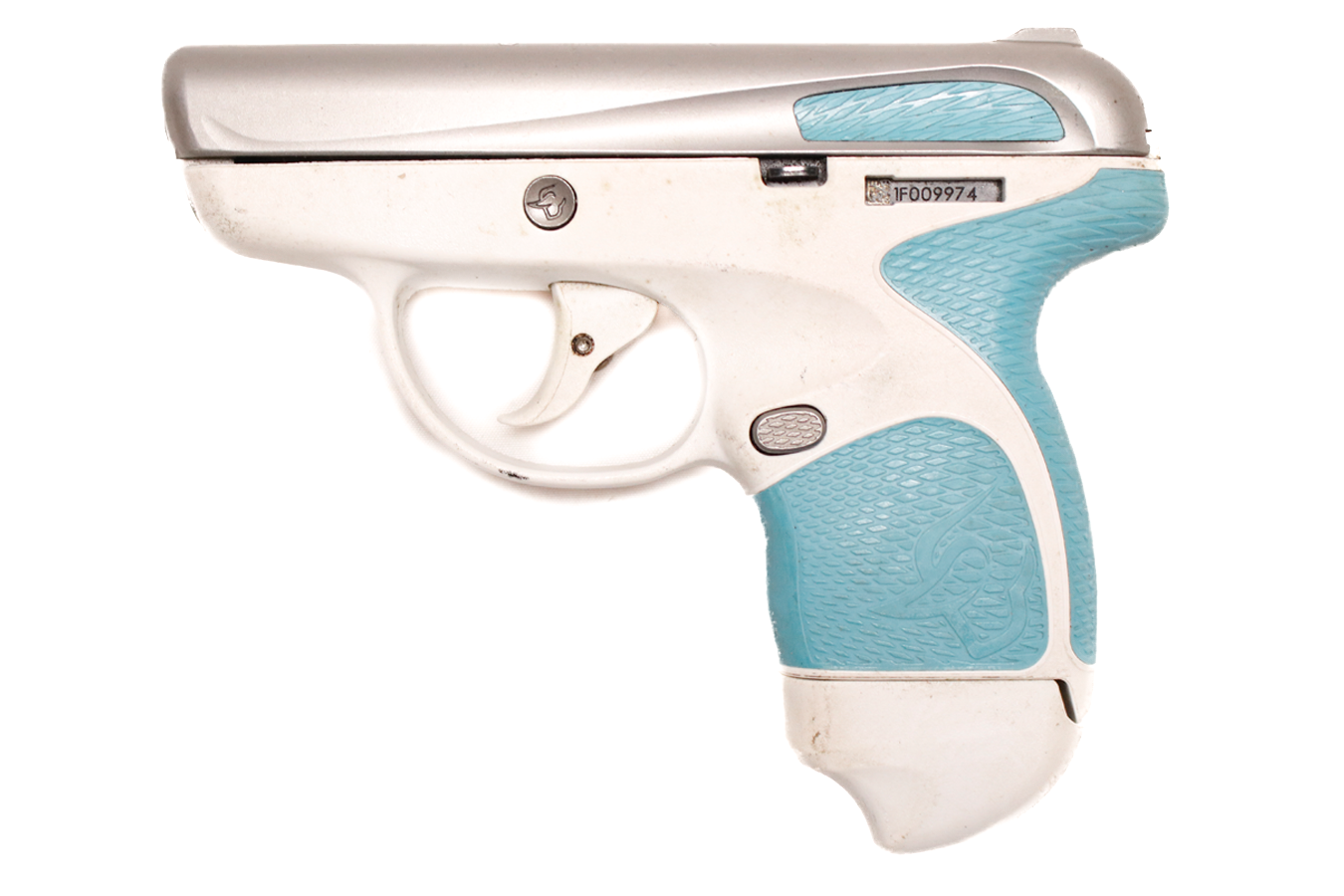 TAURUS Spectrum 380 ACP Police Trade-In Pistol with White Frame and Blue Accents