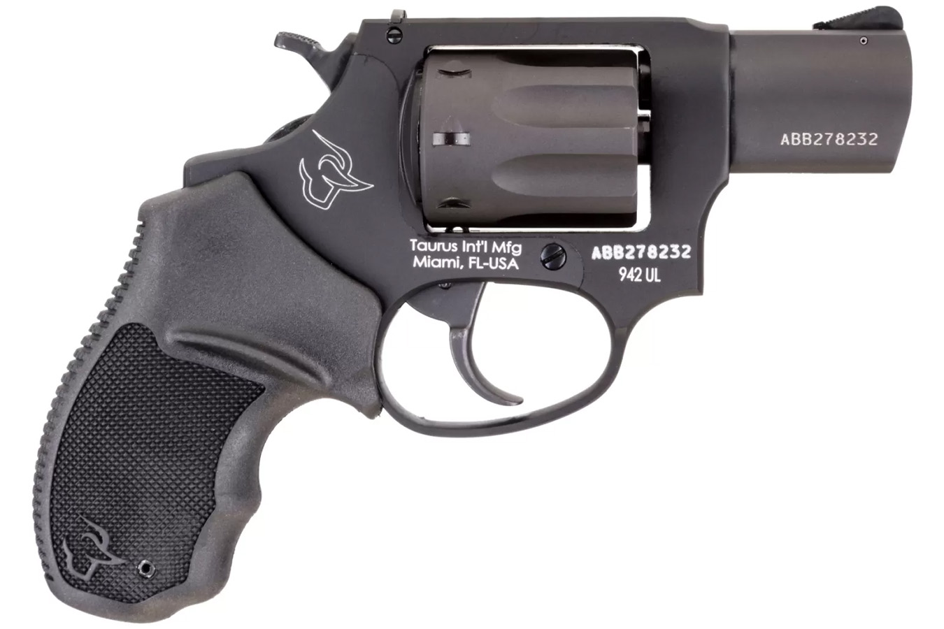 TAURUS 942 Ultra Lite 22LR Revolver with 2 inch Barrel and Matte Black Finish