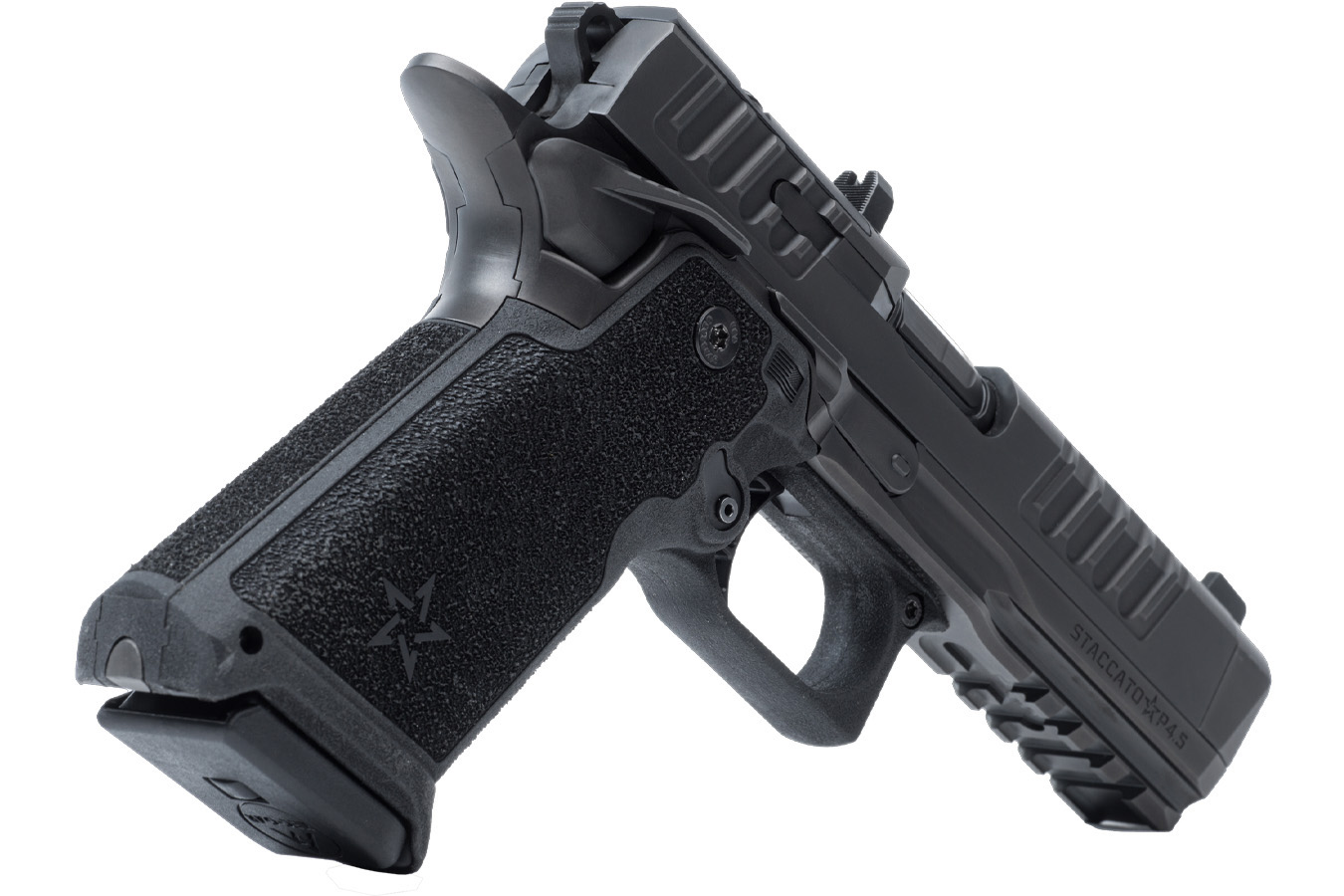 STACCATO Preferred HD P4.5 Duty 9mm Optic Ready Pistol with DLC Barrel and Trijicon Night Sights