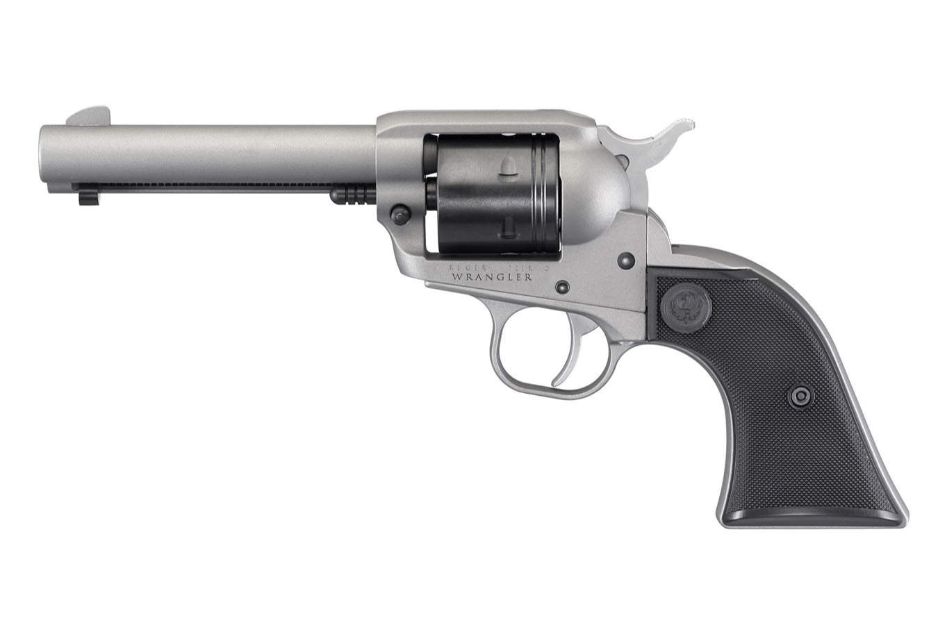 RUGER Wrangler 22LR Silver Cerakote Single-Action Revolver