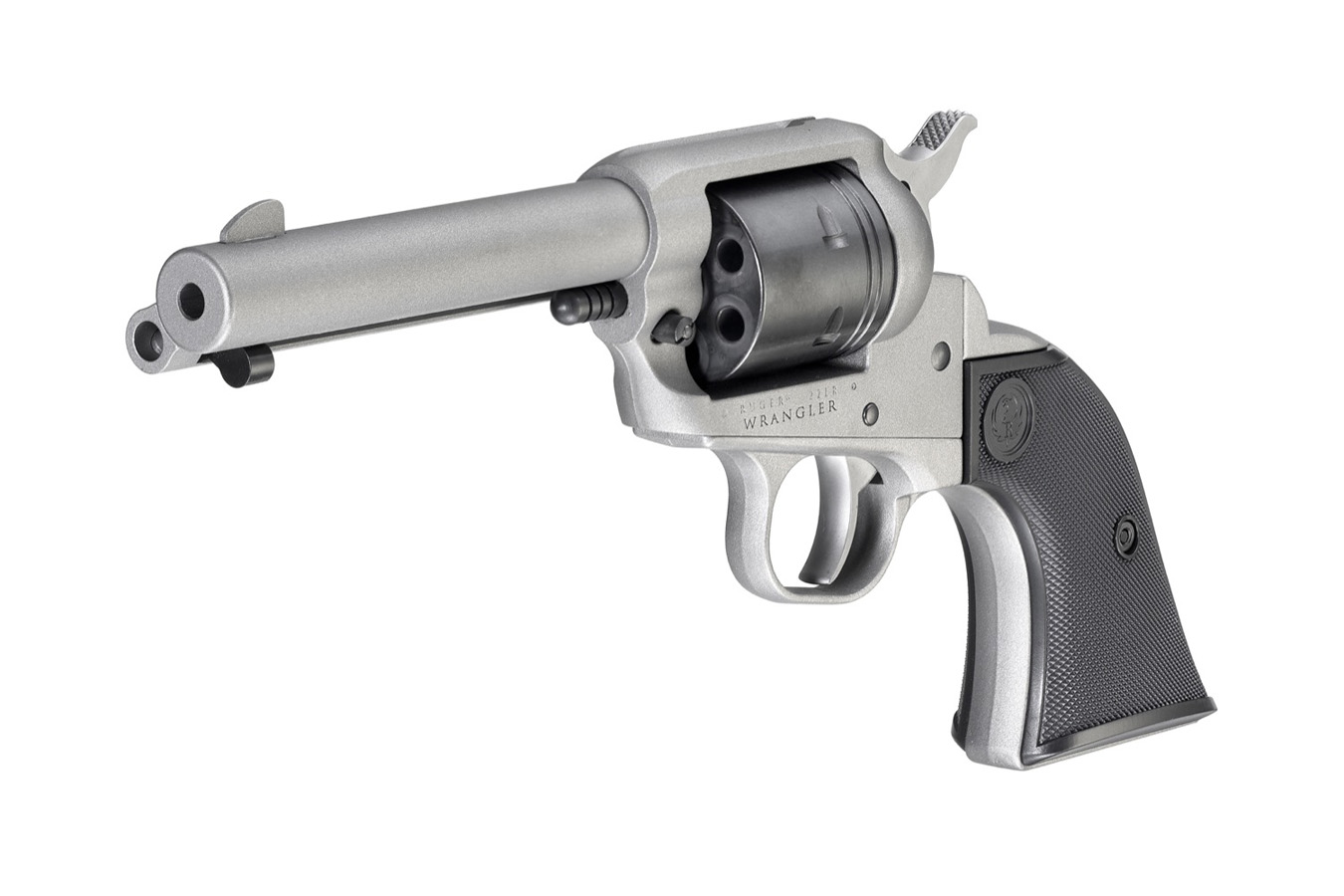 RUGER Wrangler 22LR Silver Cerakote Single-Action Revolver