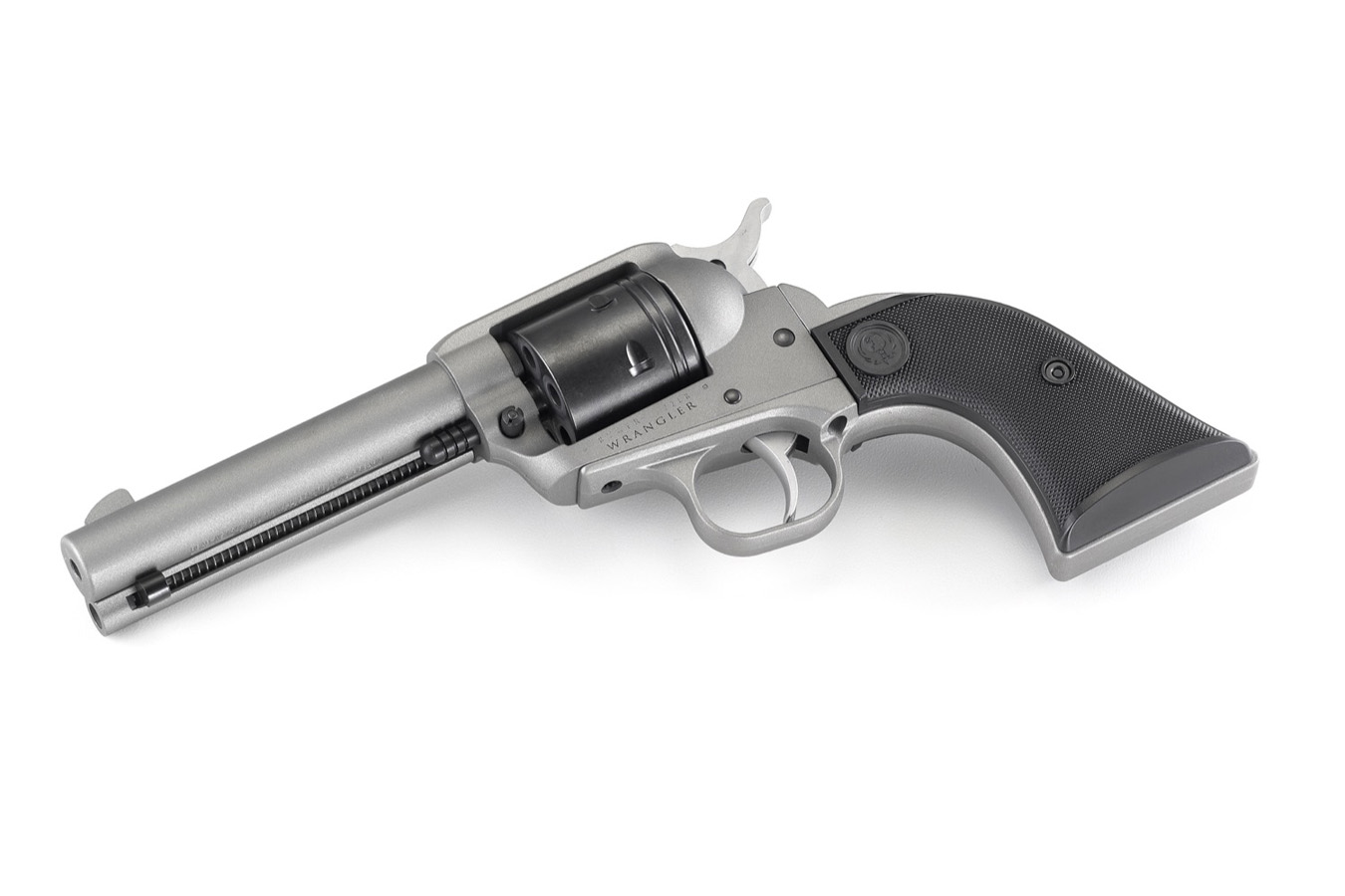 RUGER Wrangler 22LR Silver Cerakote Single-Action Revolver