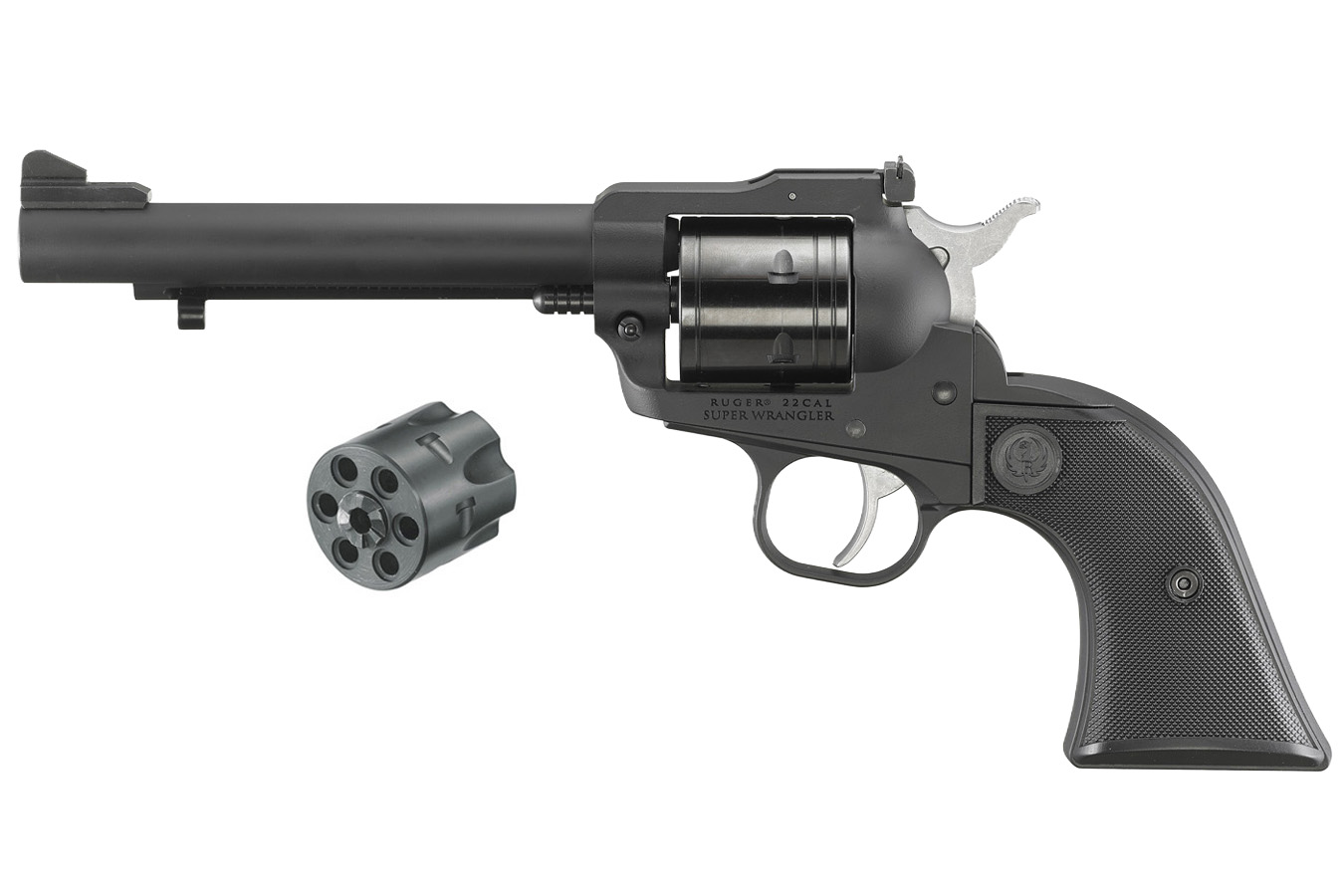 RUGER Super Wrangler 22LR/22 Magnum Revolver with Black Cerakote Finish