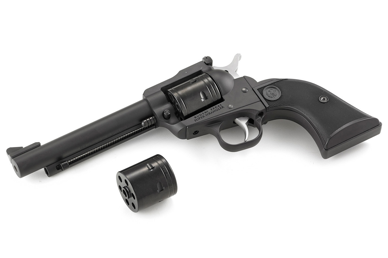 RUGER Super Wrangler 22LR/22 Magnum Revolver with Black Cerakote Finish