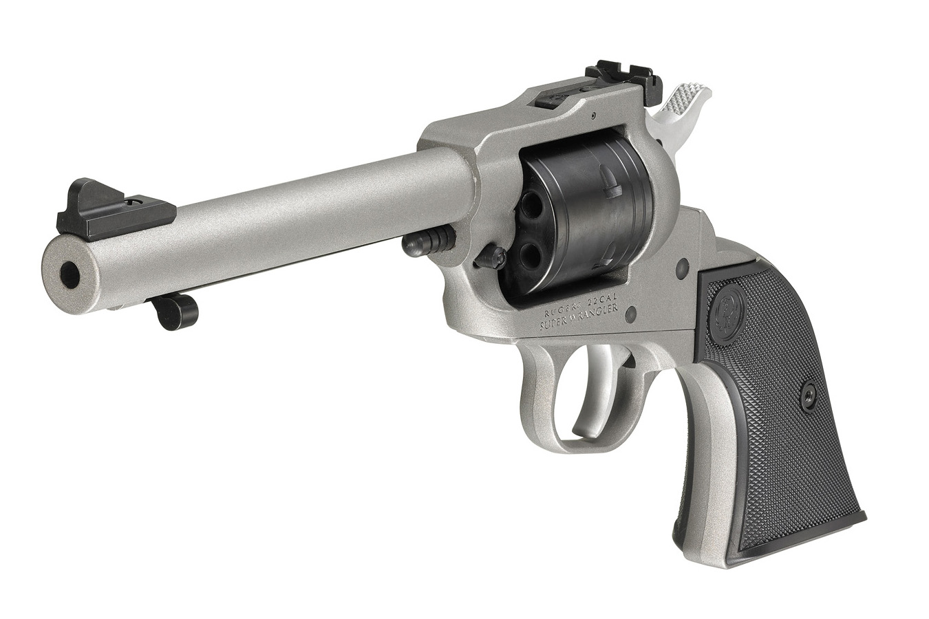 RUGER Super Wrangler 22LR/22WMR Revolver with Silver Cerakote Finish