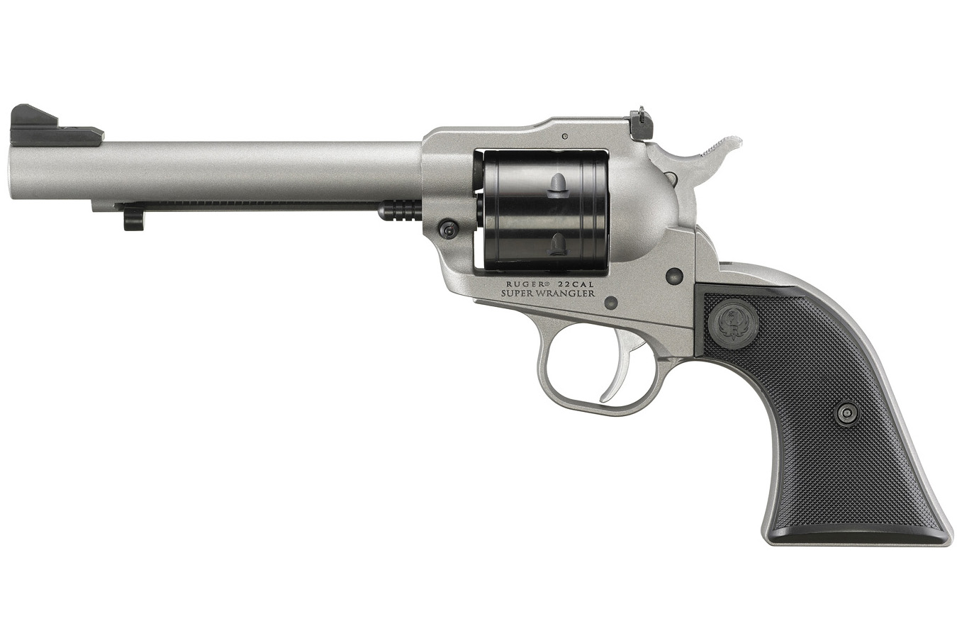 RUGER Super Wrangler 22LR/22WMR Revolver with Silver Cerakote Finish