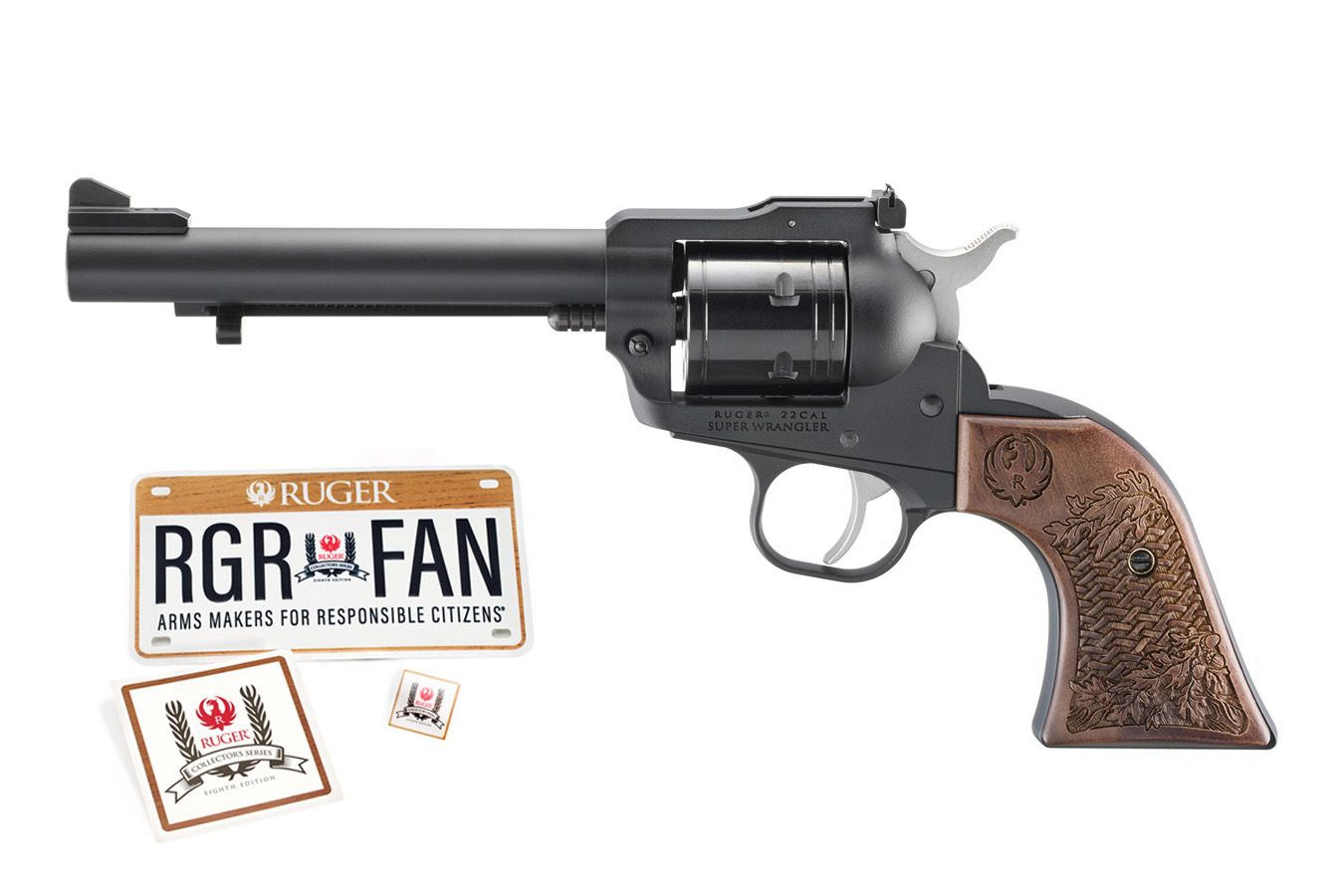 RUGER Super Wrangler 22LR/22WMR 8th Edition Collectors Series Rimfire Revolver with Me