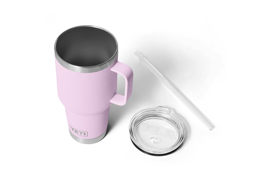 YETI COOLERS Rambler 35oz Mug with Straw Lid Cherry Blossom