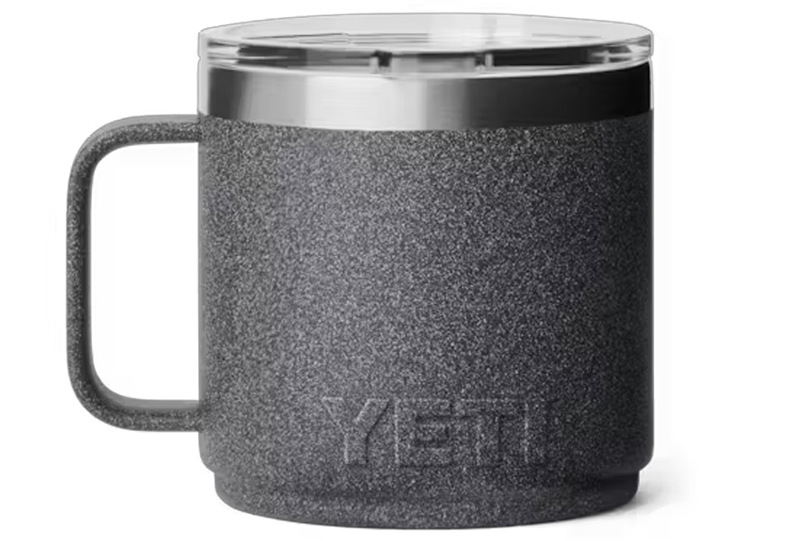 YETI COOLERS 14oz Rambler Stackable Mug with Durasip Ceramic, Black Stone