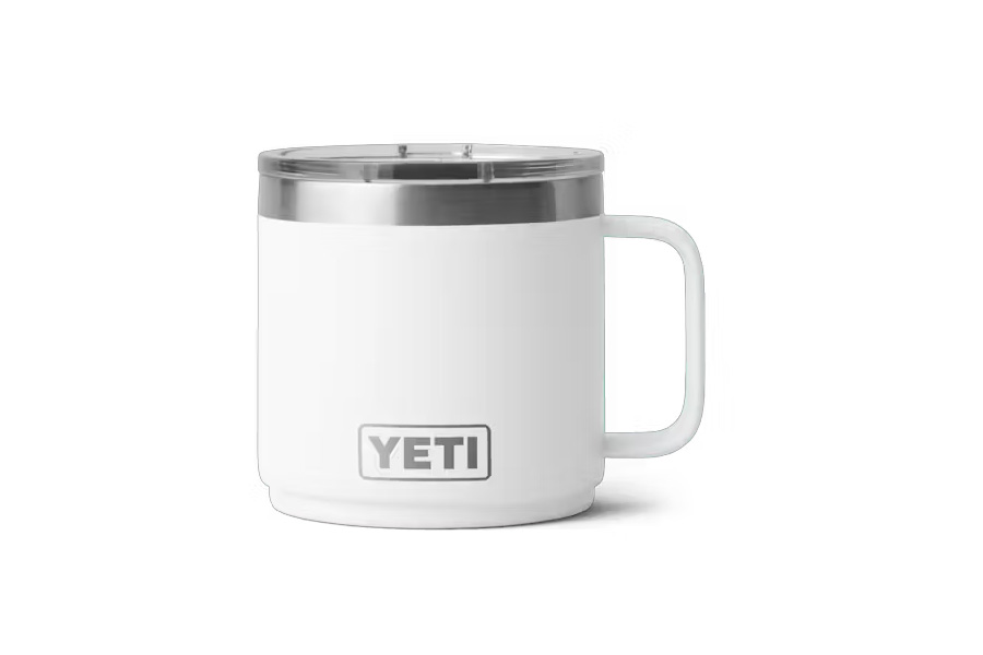 YETI COOLERS Rambler 14oz Stackable Mug with Ceramic Lining White