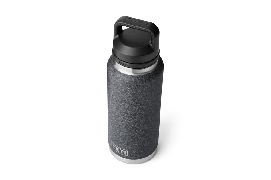 YETI COOLERS Rambler 36oz Bottle with Chug Cap Black Stone