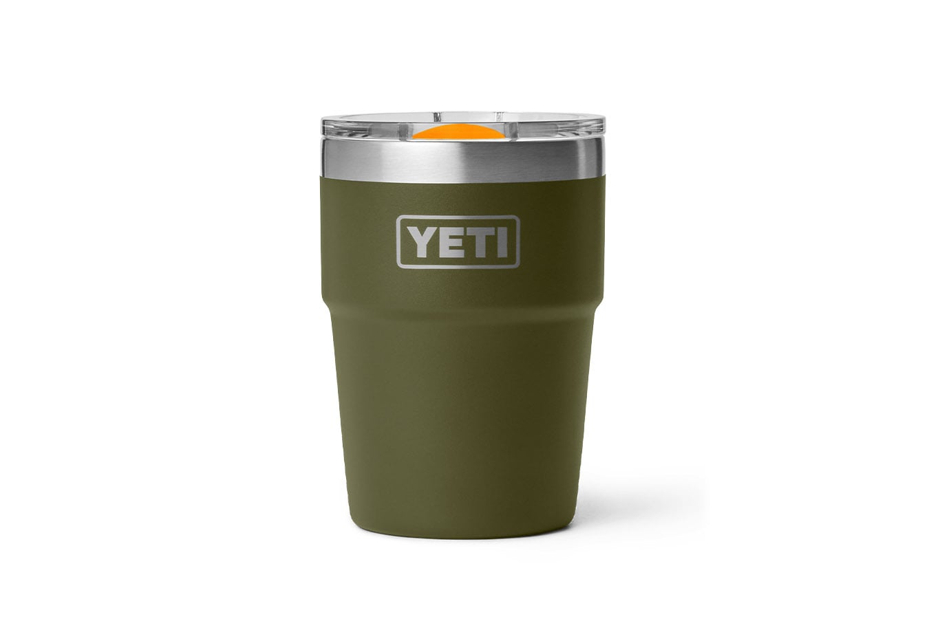 YETI COOLERS Rambler 16oz Stackable Pint Olive and King Crab Orange