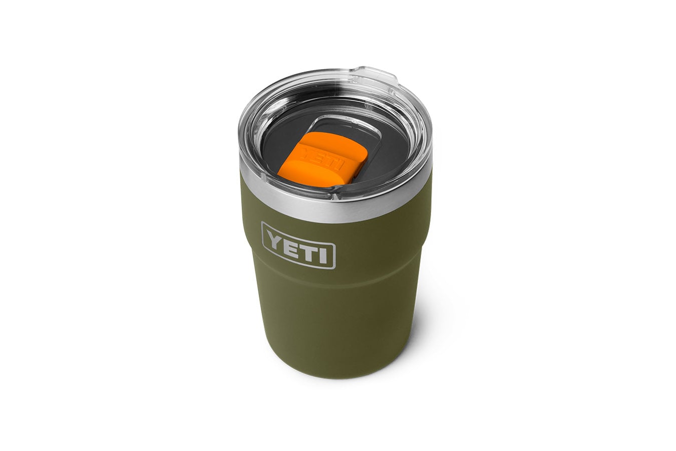 YETI COOLERS Rambler 16oz Stackable Pint Olive and King Crab Orange