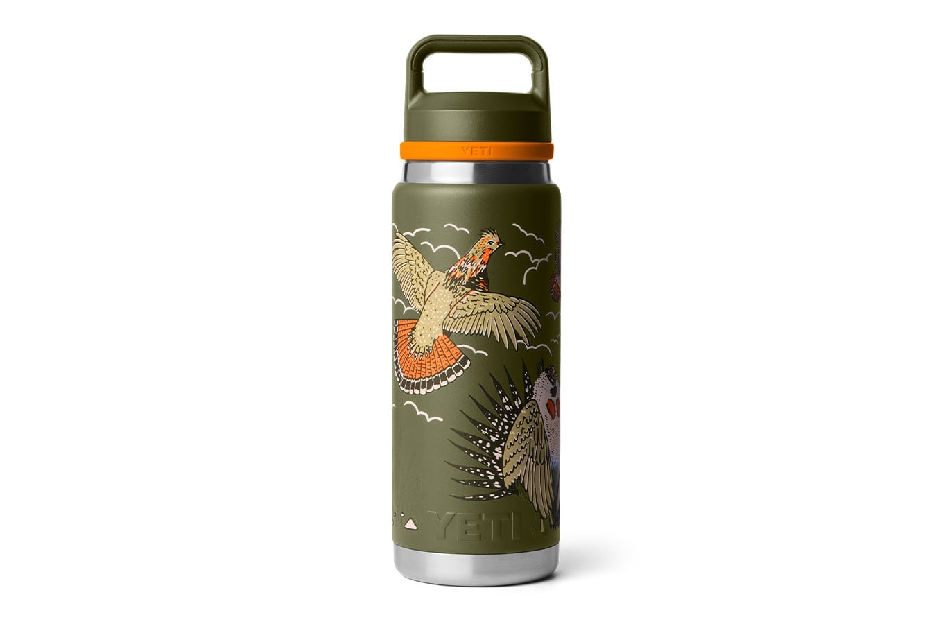 YETI COOLERS Rambler 26 Oz Water Bottle with Chug Cap Upland Bird Olive 