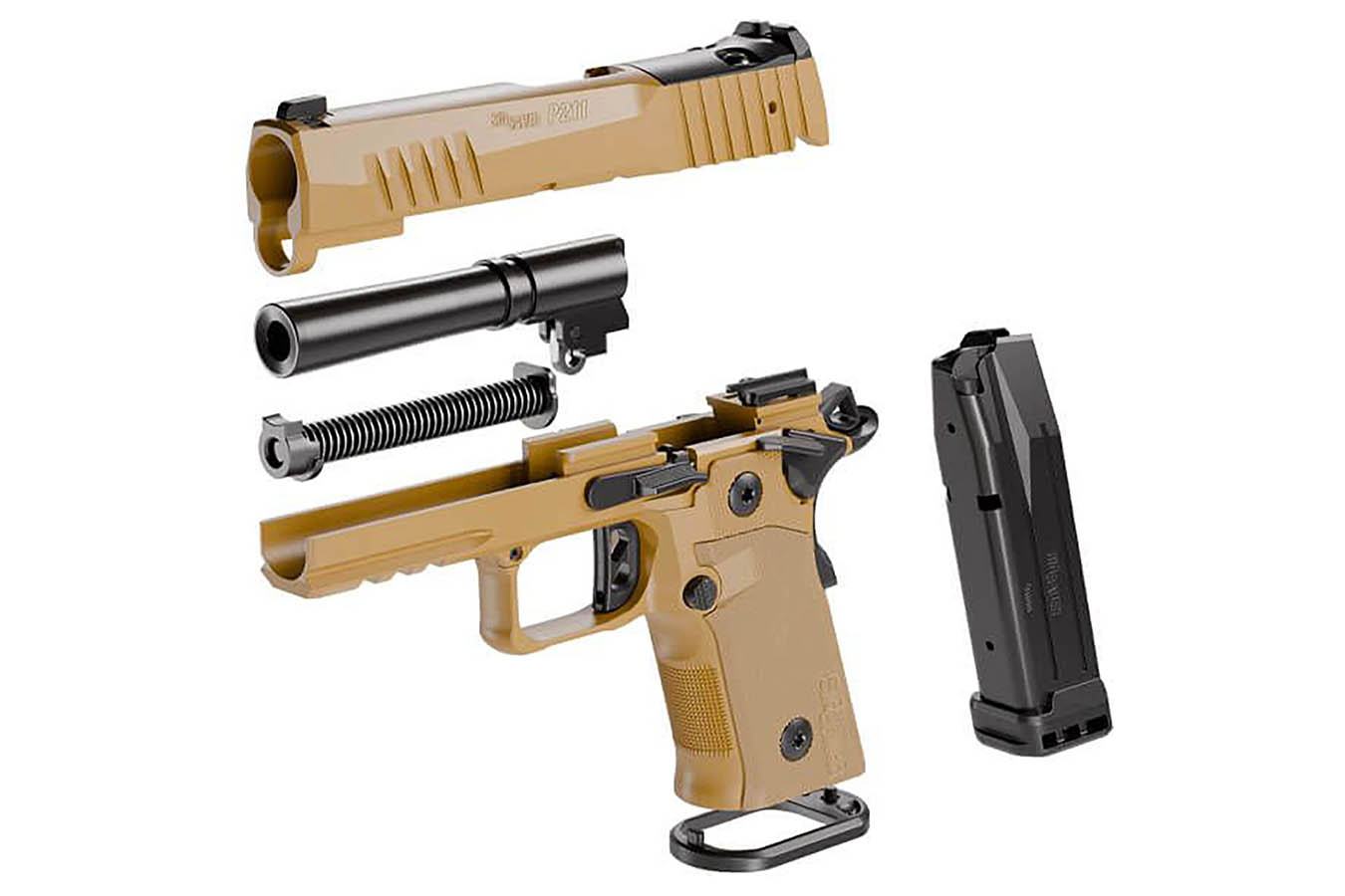 SIG SAUER P211-GT4 9mm Optic Ready Double Stack 1911 Pistol with Coyote Finish