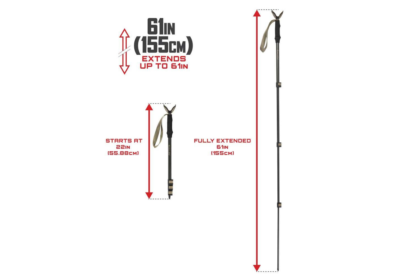 ALLEN COMPANY Monopod Shooting Stick