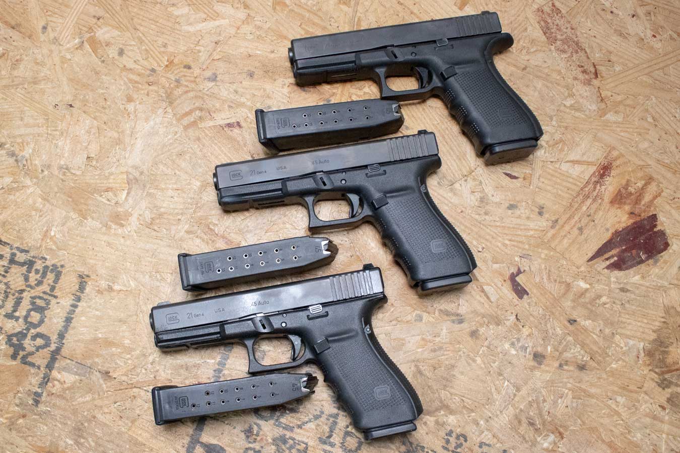 GLOCK 21 Gen4 45ACP Police Trade-In Pistols (Good Condition)