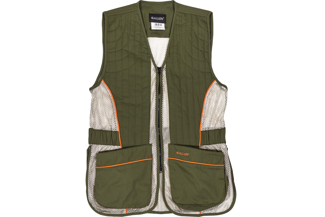ALLEN COMPANY Ace Shooting Vest Medium/Large Olive/Tan